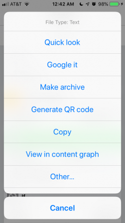 Screenshot for Apple Siri Shortcuts ShareKit 1