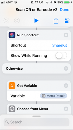 Screenshot for Apple Siri Shortcuts ShareKit 3