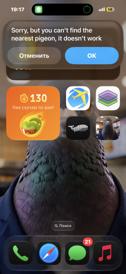 Screenshot for Apple Siri Shortcuts Sigeon menu 2