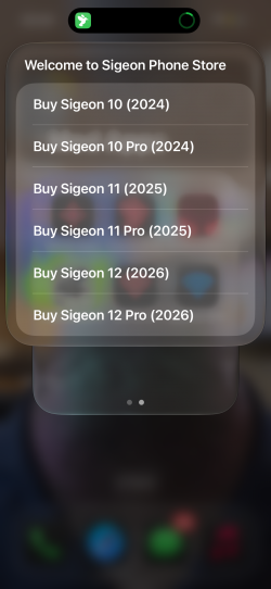Screenshot for Apple Siri Shortcuts Sigeon menu 5 1