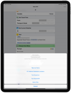 Screenshot for Apple Siri Shortcuts Waze NAV 1