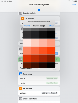 Screenshot for Apple Siri Shortcuts Color Photo Background 1
