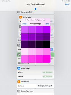 Screenshot for Apple Siri Shortcuts Color Photo Background 3