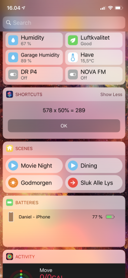 Screenshot for Apple Siri Shortcuts Percentage Calc 3