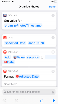 Screenshot for Apple Siri Shortcuts Organize Photos 1